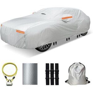 30 Layers Car Cover for Automobiles All Weather Waterproof, Outdoor Snowproof